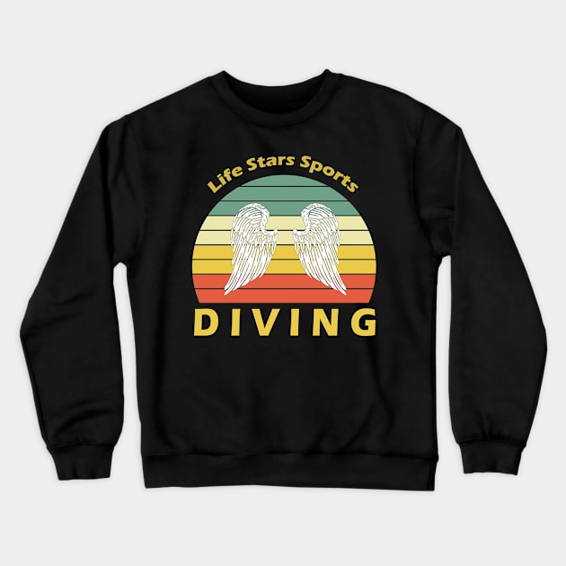 Sport Diving Crewneck Sweatshirt by Hastag Pos